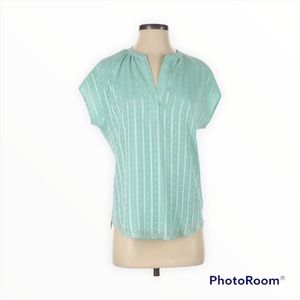 LC Lauren Conrad Short Sleeve Mint Blouse XS